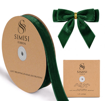 Velvet Ribbon for Gift Wrapping, Christmas Tree Decorations