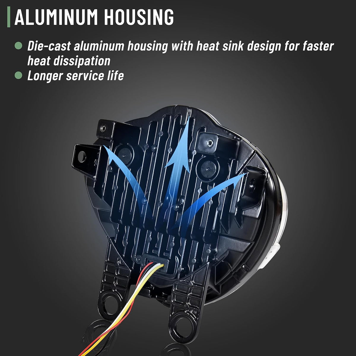LED Headlights for Kawasaki Vulcan 650 15-25, Replace#YGJM-0031