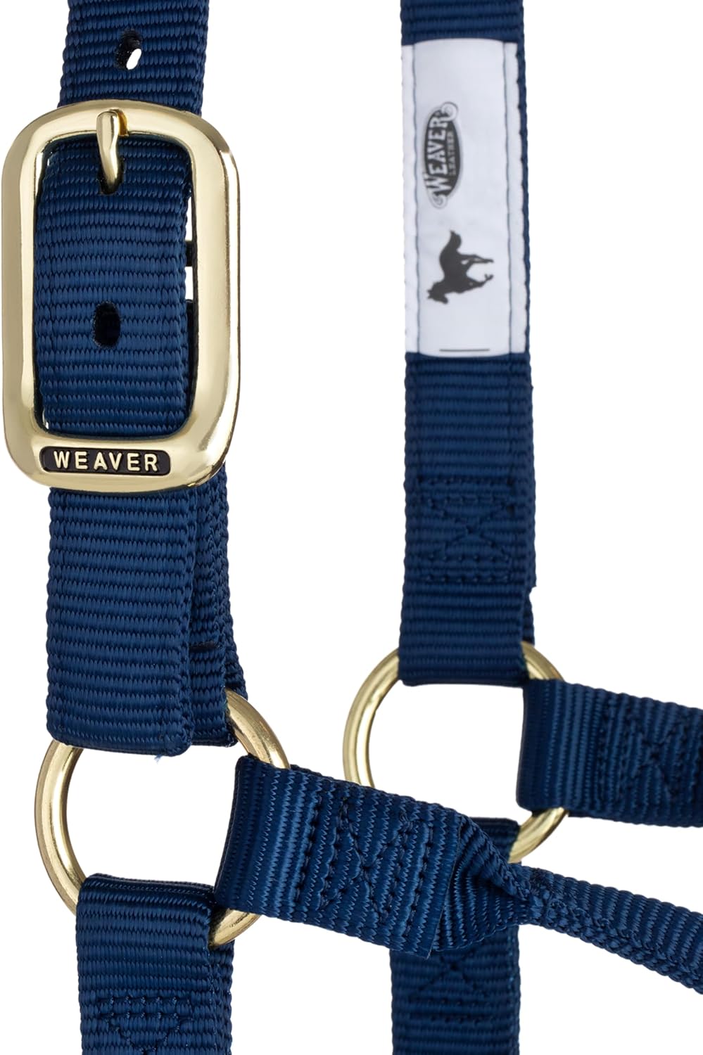 Weaver Leather Supply Original Non-Adjustable Nylon Horse Halter, Average, Navy