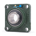 XIKE 2 Pcs UCF207-23 Bore 1-7/16" Pillow Block Square Flange Mounted Ball Bearings.