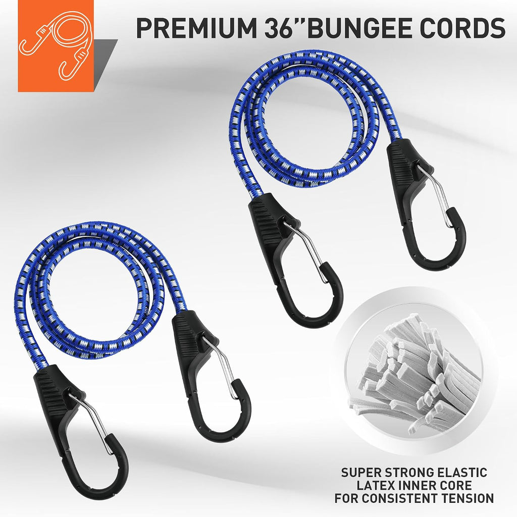 Ratchet Straps Heavy Duty, Tie Down Straps Ratchet Set, 2200 LB Break Strength, Safety Lock S Hooks, Best for Moving