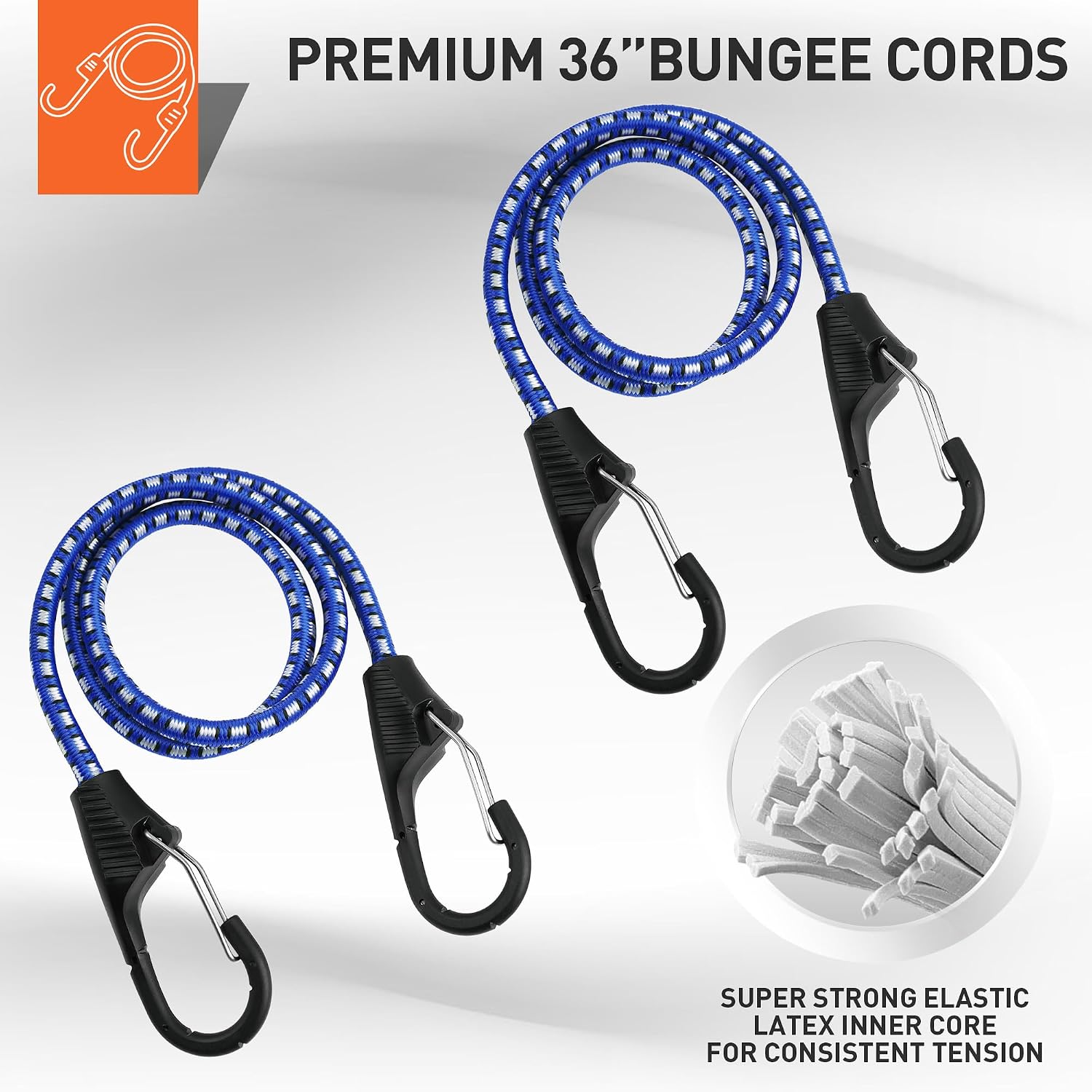 Ratchet Straps Heavy Duty, Tie Down Straps Ratchet Set, 2200 LB Break Strength, Safety Lock S Hooks, Best for Moving