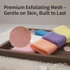 Exfoliating Back Washcloth & Body Scrubber, 3 Pack, 35-Inch