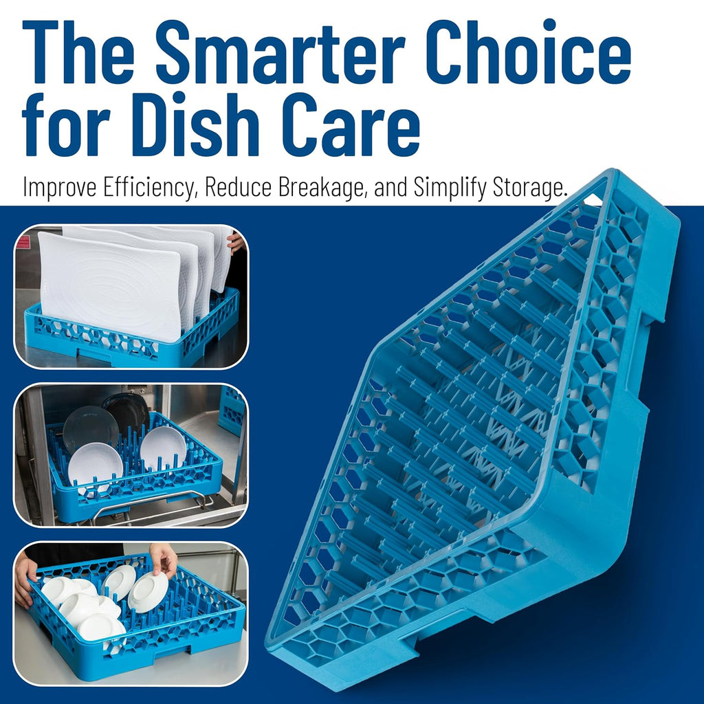 Carlisle OptiClean Plate and Tray Rack, 2.50" Pegs, Pack of 6
