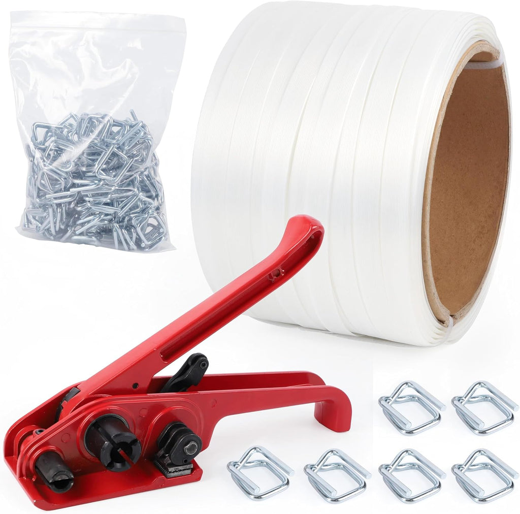 Woven Cord Banding Strapping Kit - Woven Strapping Kit Poly Pallet Packaging Banding Tool Strapping Tool Strapping