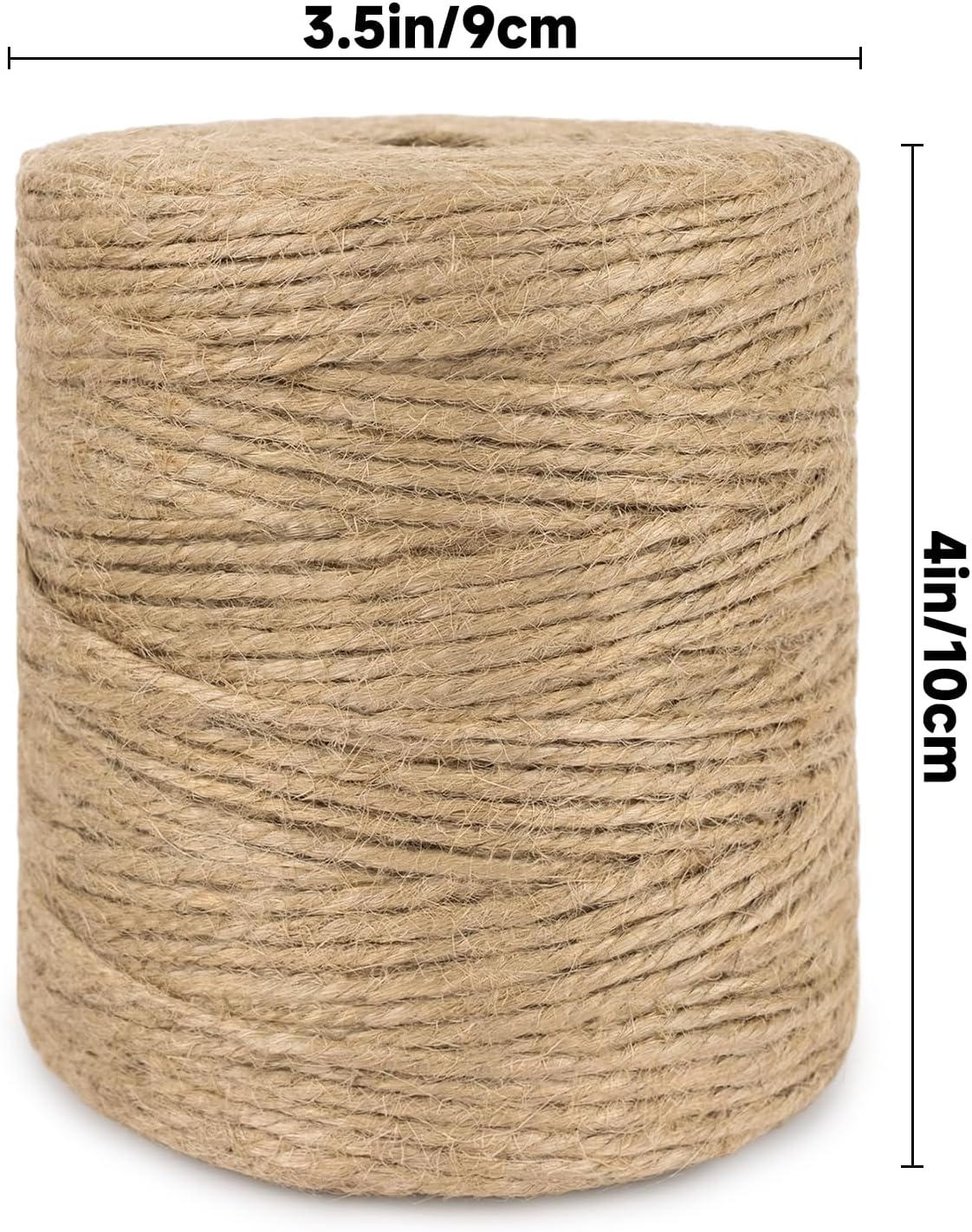 Natural Jute Twine String - 656 Feet 3mm Twine String for Crafts