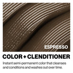 Color + Clenditioner, Semi-Permanent Color, Espresso, 12 Fl Oz