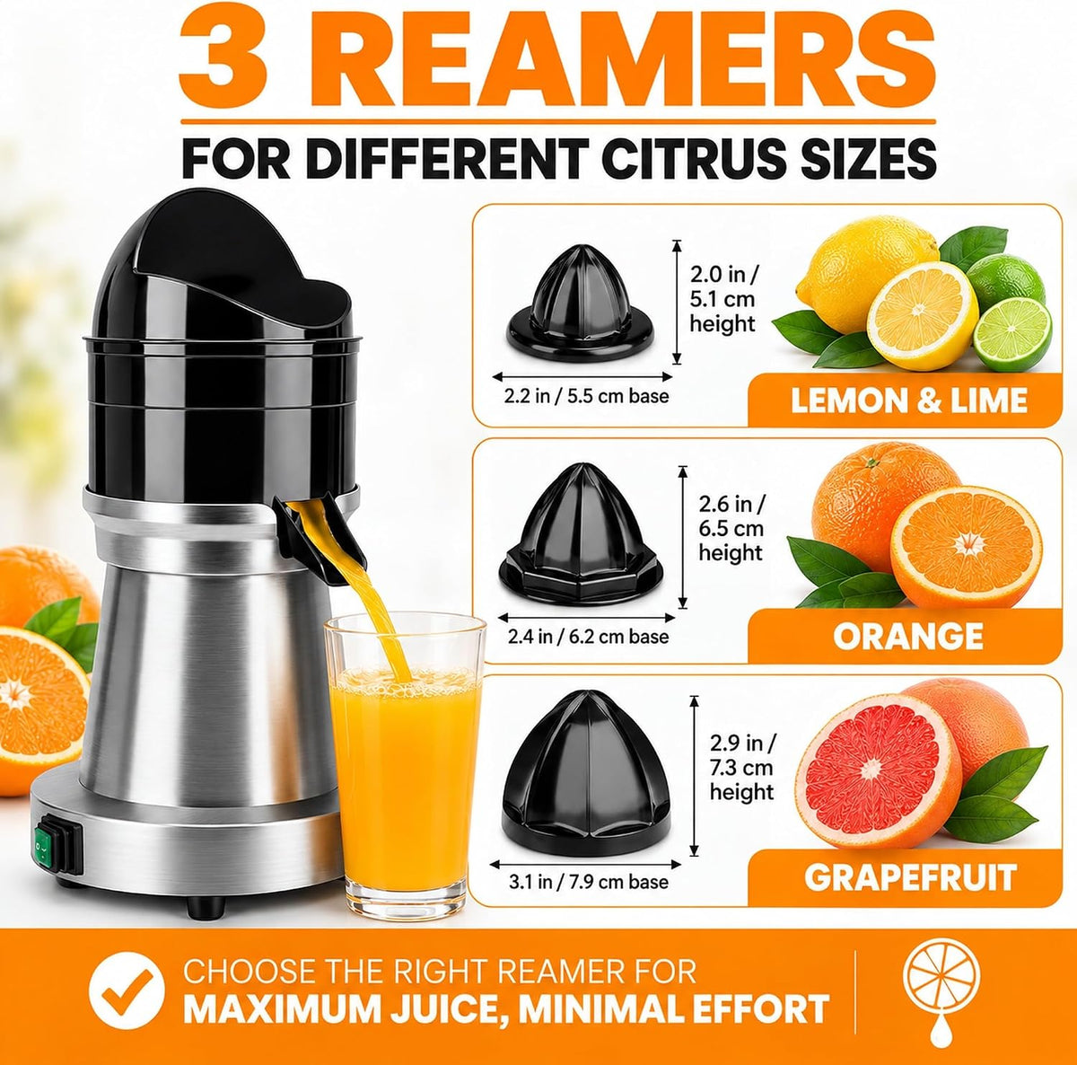 Commercial Electric Citrus Juicer Machine