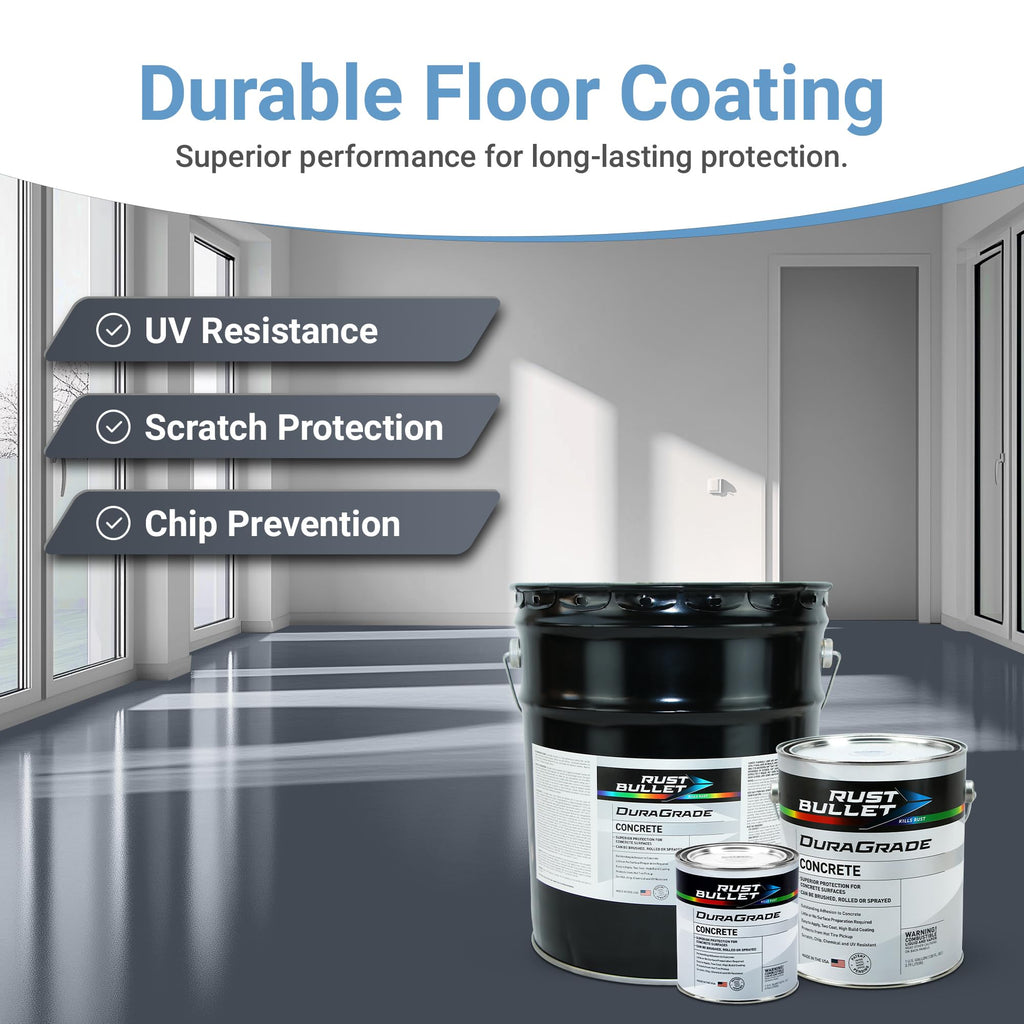DuraGrade - Concrete Paint & Protective Floor Coating - Slate Grey, 1Gal