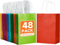 48Pcs Small Paper Gift Bags with Handles,5.8x3.2x8.25 Inch