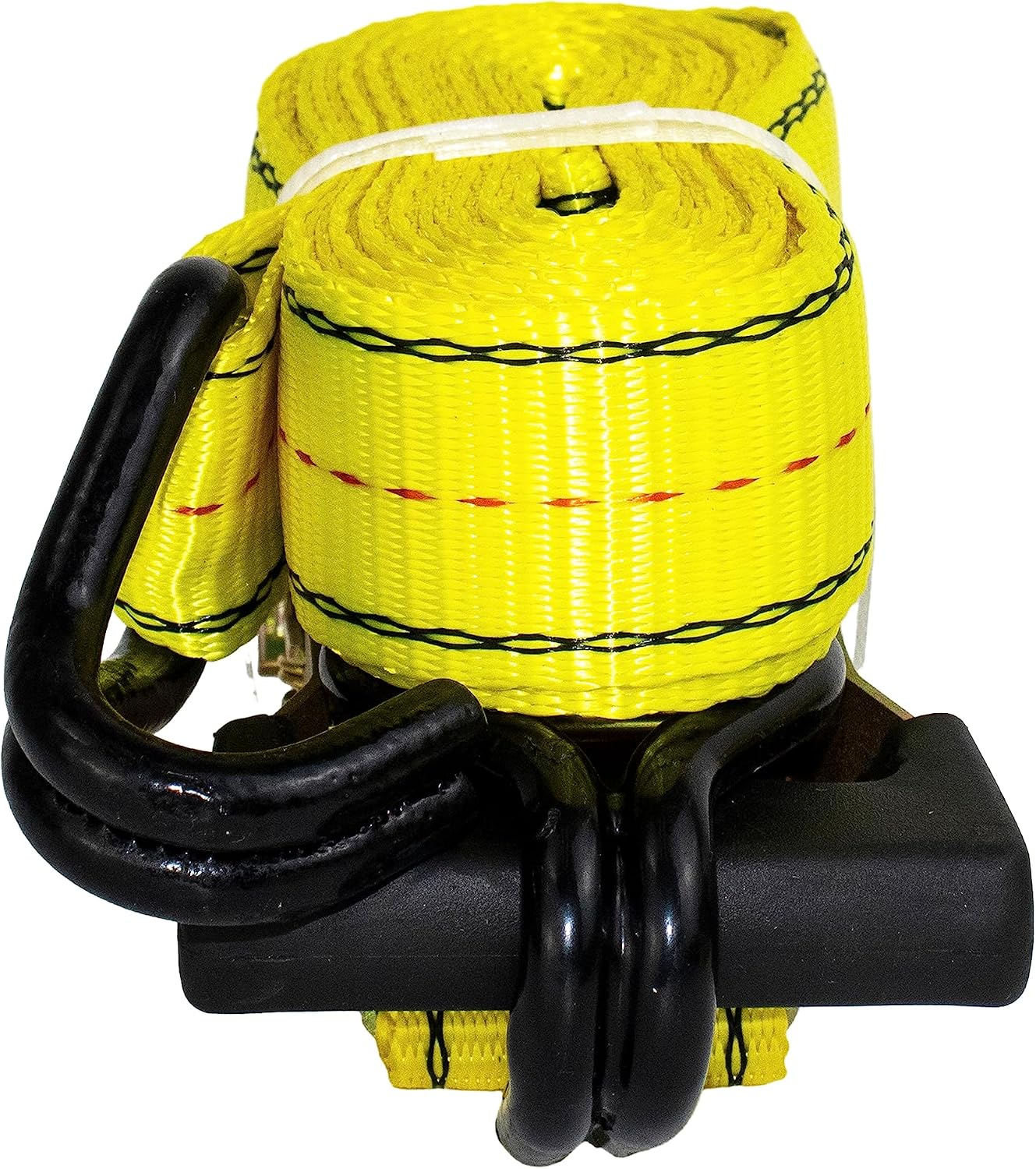 (R) 4PC 1-1/2" x 15 ft Heavy Duty Ratchet Cargo Tie Down Straps 3000lbs Dual J-Hooks