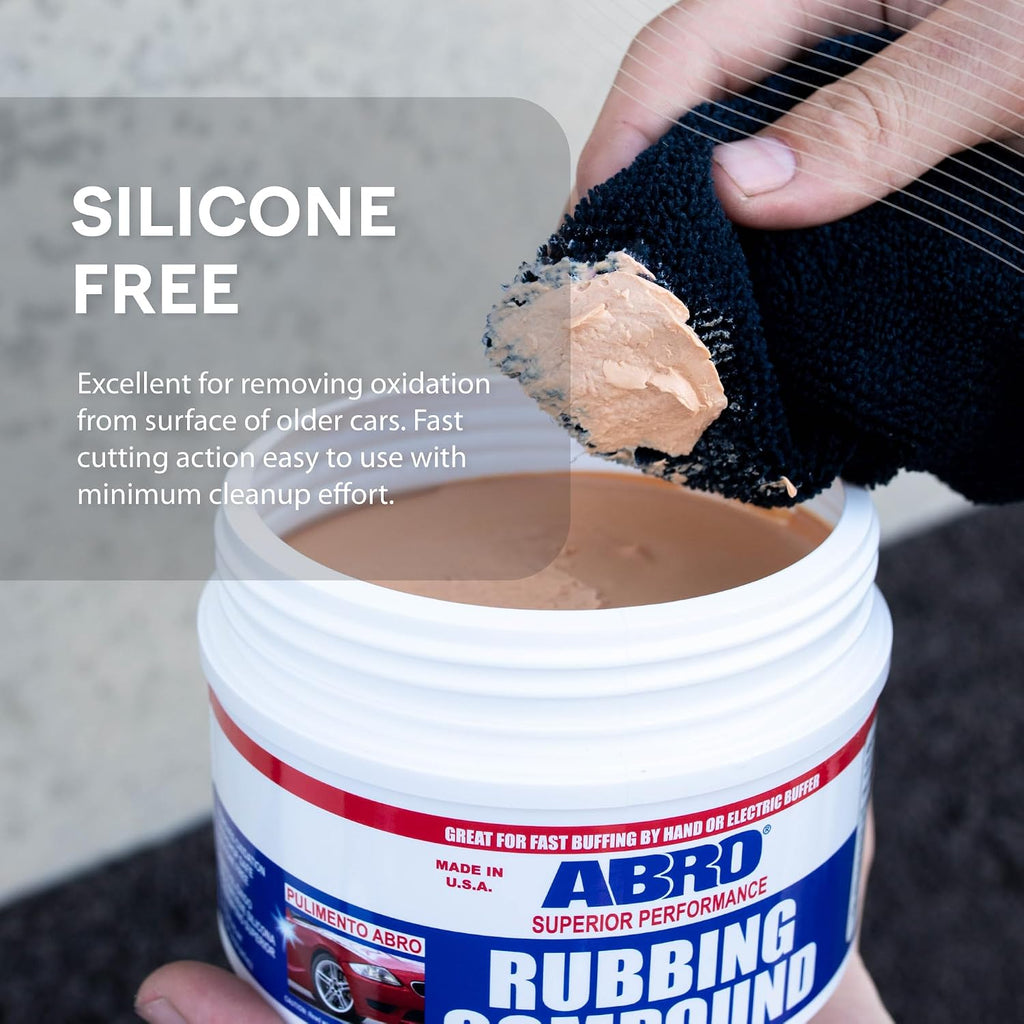 Rubbing Compound 10 oz, Fast-Cut Buffer for Oxidized Paint | Removes swirl marks and oxidation from paint; restores