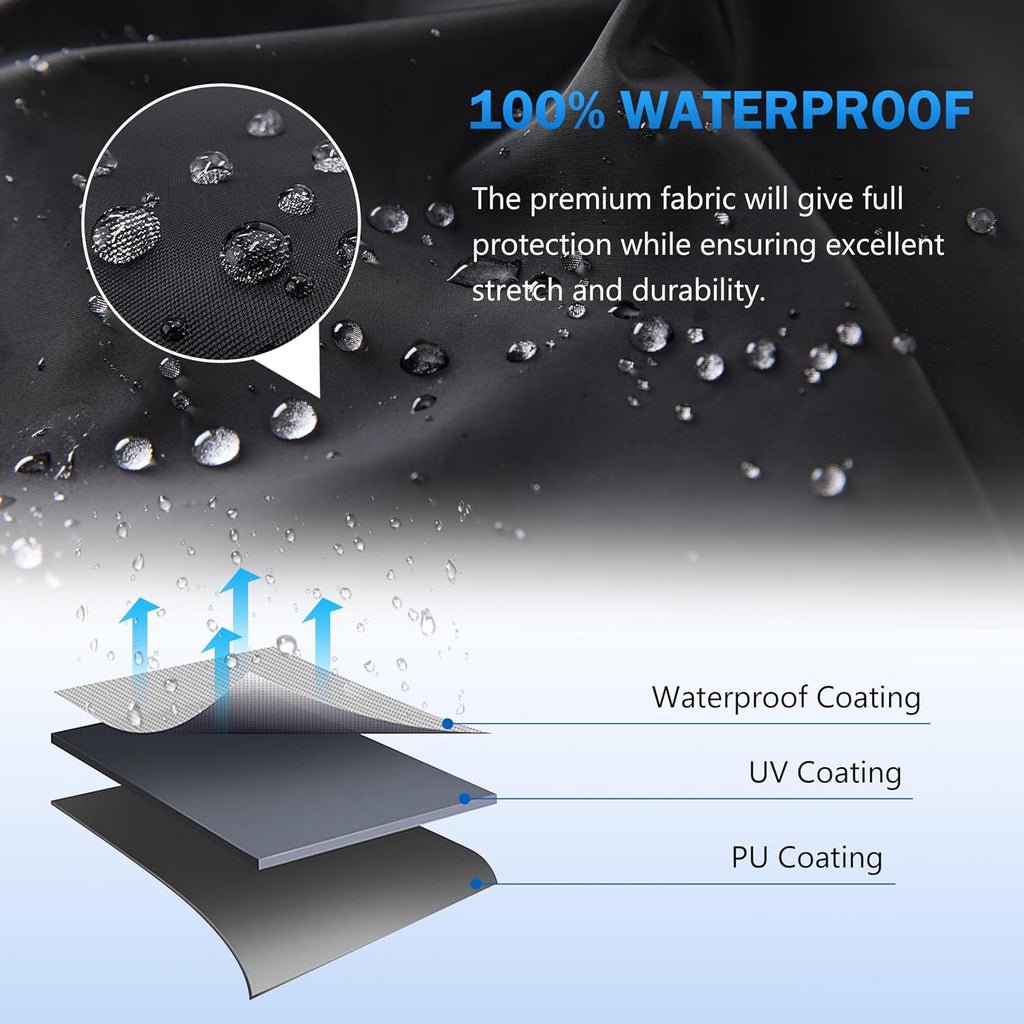 ATV Cover Waterproof Heavy Duty Universal Quad Cover Outdoor Storage Cover 4 Wheeler UV Protection for Polaris Yamaha