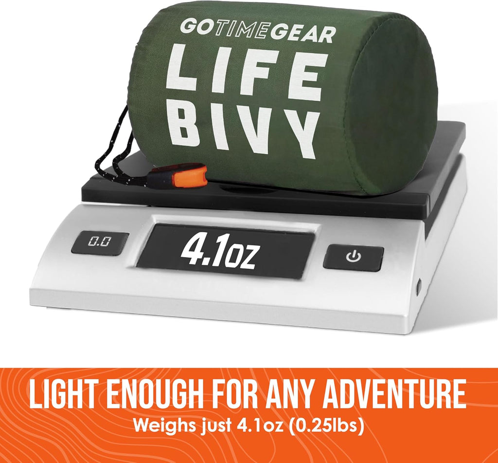 Life Bivy Emergency Survival Sleeping Bag Thermal Bivy - Use as Emergency Bivy Sack, Survival Sleeping Bag, Mylar