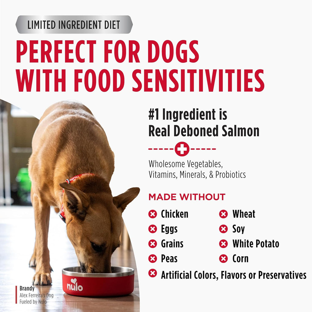 FreeStyle Limited Ingredient Dry Dog Food - High Protein Salmon Recipe, Natural Grain Free Dog Food for Puppies &