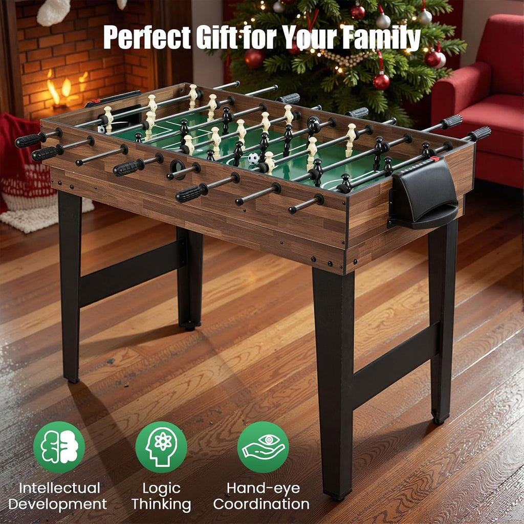 Multi Game Table, 10 in 1 Combo Game Table w/Foosball Table, Hockey, Pool Table, Ping Pong, Shuffleboard, Bowling & 4