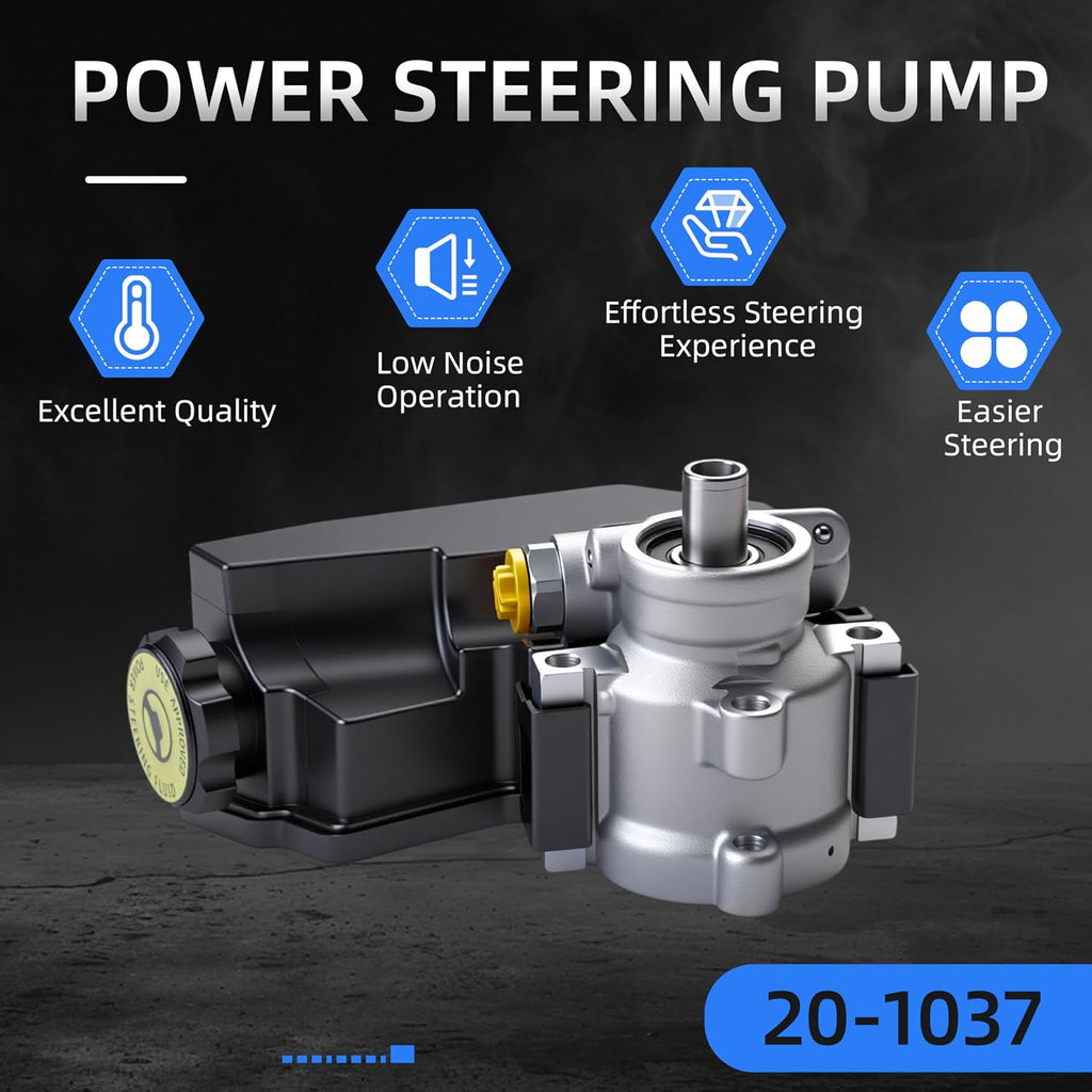 Power Steering Pump, 20-1037, for Jeep TJ for Wrangler 2004-2006