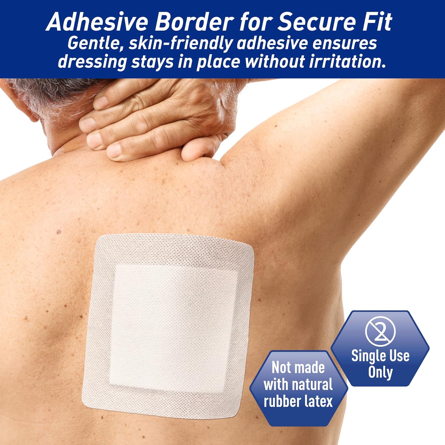 Adhesive Gauze Pads 6x6, 25 Sterile Individually Packed Nonstick Breathable Bandages for Wounds, Highly Absorbent