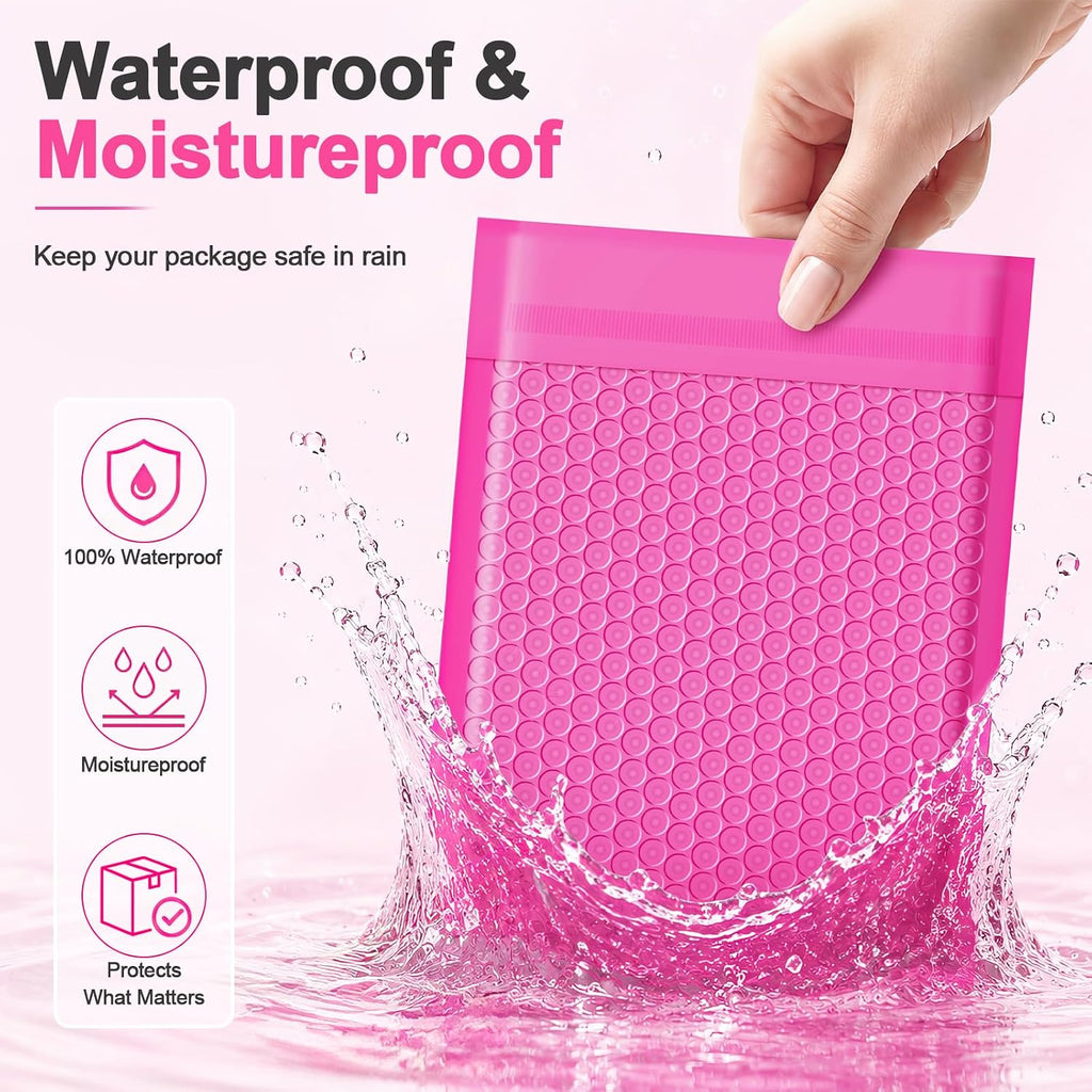 Bubble Mailers 8.5x11 50 Pack Waterproof Padded Envelopes Self Seal Small Packaging Shipping Bags for Small