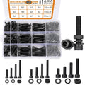 448 Pcs M5 M6 M8 Hex Socket Head Cap Bolts Kit, 16/20/30/40mm Black Screws