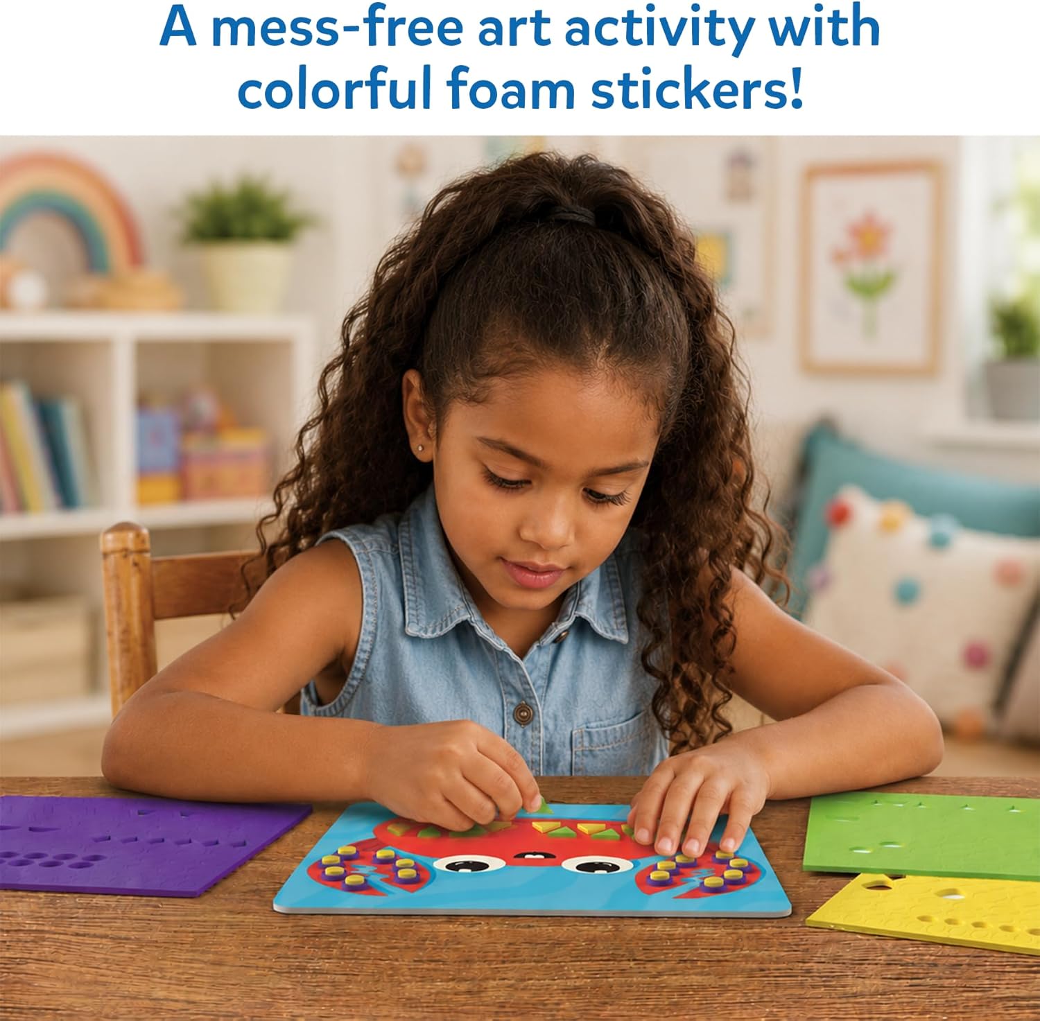 Foam Sticker Art Activity - Under The Ocean, Mess-Free Fun for Kids, 800+ 3D Foam Stickers, DIY Felt Craft Kits