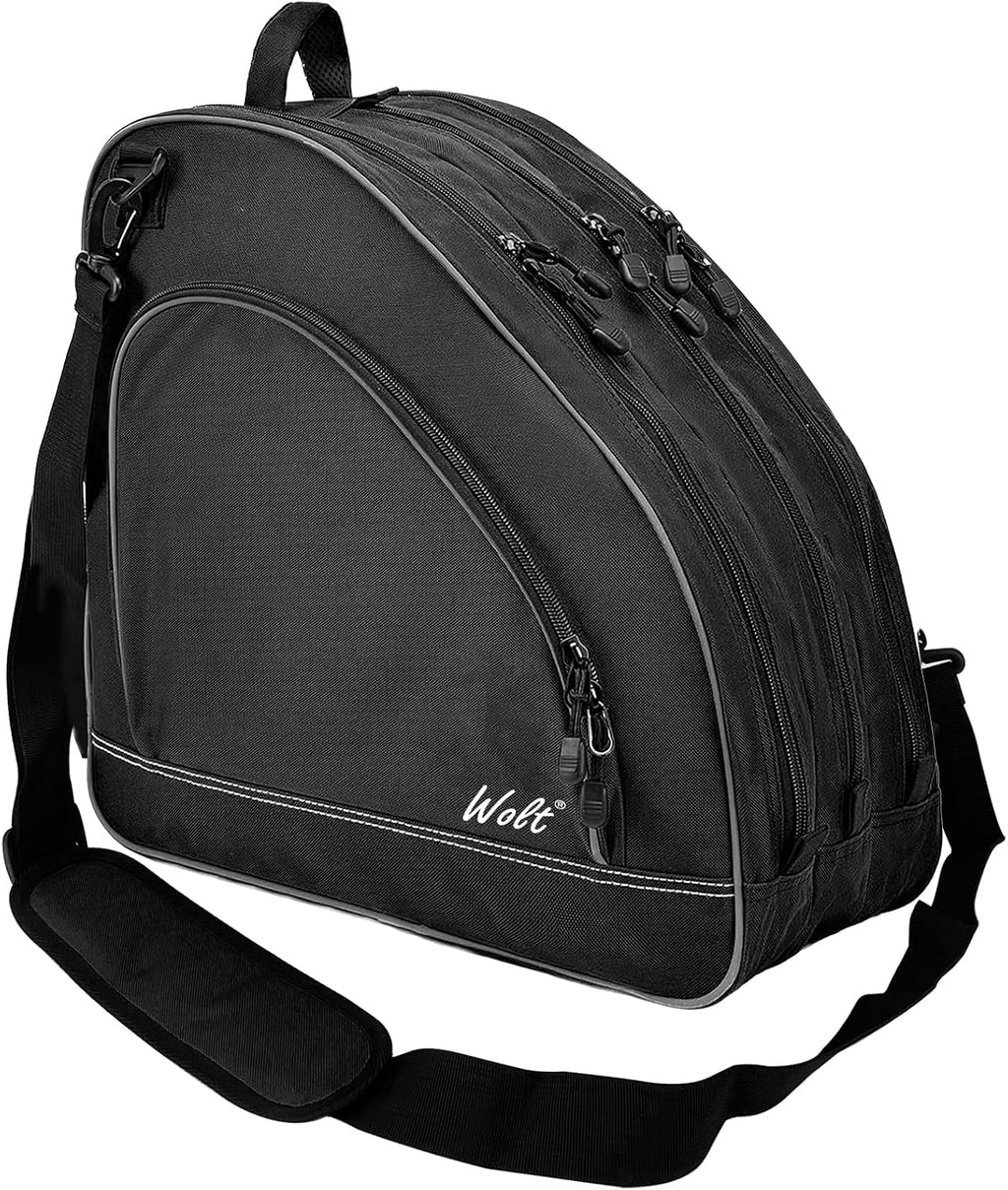 Ice Skate Bag - Roller Skate Bag, Inline Skate Bag with Adjustable Shoulder Strap for Both Youth and Adults.