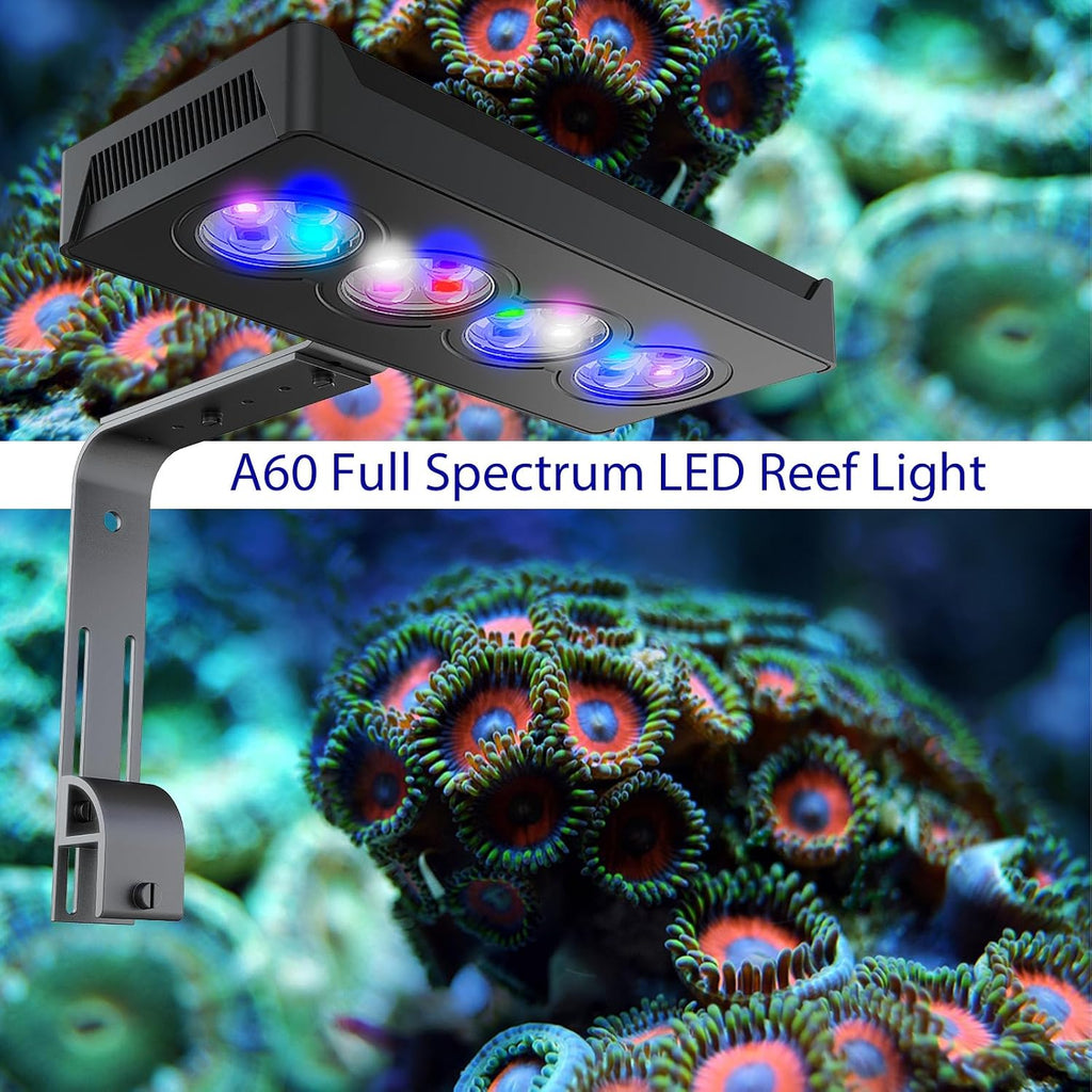 Aquarium Light 60W Reef Light for Coral SPS LPS Saltwater Light