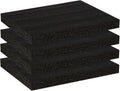 Black High Density Foam Insert Board 16'' x 12'' x 1.5'' for Case, 4pcs