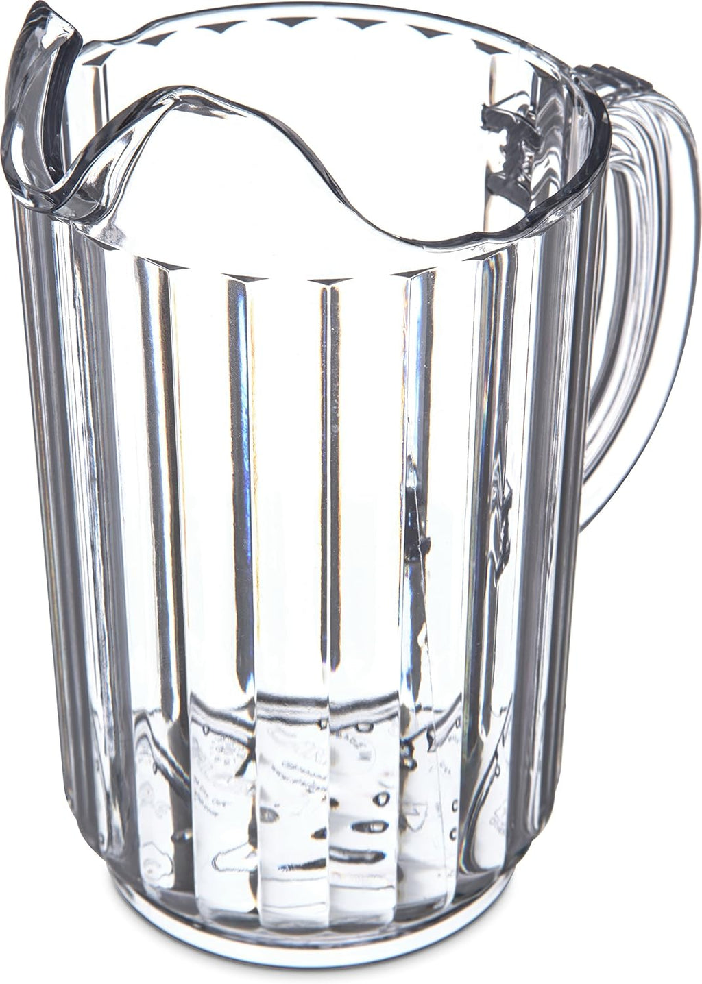 Pitcher, Plastic Pitcher with Ice Trap for Serving Cold Beverages at Home and in Commercial Setting, 32 Oz, 1 Count
