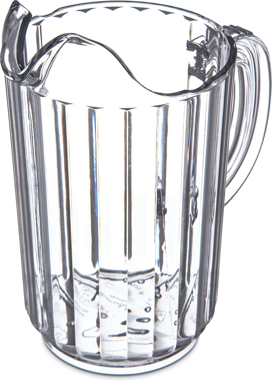 Pitcher, Plastic Pitcher with Ice Trap for Serving Cold Beverages at Home and in Commercial Setting, 32 Oz, 1 Count