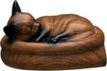 Cat Urn Small Pet Urn for Cat Ashes - Stylish Cat Urns for Ashes, Premium Quality Pet Urns for Cats(Brown)