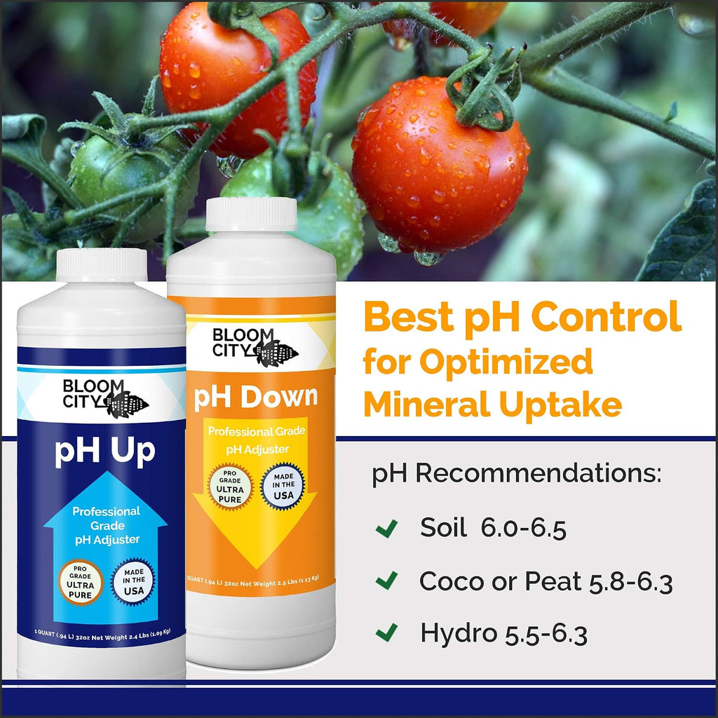 pH Up & Down Control Kit for Optimal Nutrient Uptake, 1 Quart | Helps Avoid Nutrient Lockout