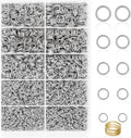 4600Pcs Silver Jump Rings with Jump Rings Open/Close Tools for Jewelry Making and Necklace Repair (Assorted Sizes)