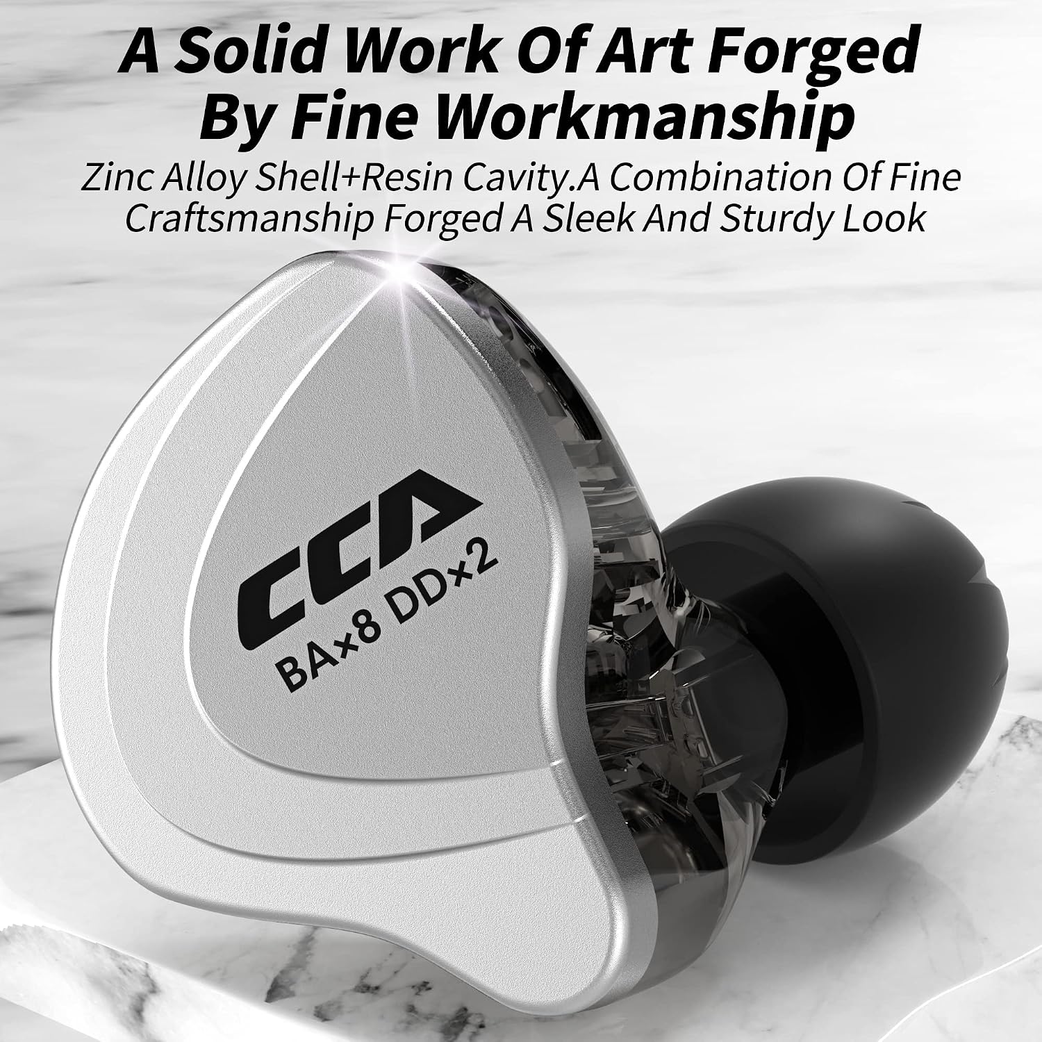 C10 in Ear Monitor Headphone 10 Hybrid Drivers Wired Earbud 4BA 1DD HiFi IEM Earphones Stereo Noise Isolating