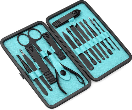 Nail Clippers Professional Nail Kit or Manicure Kit for Women and Men, Stocking Stuffers or Groomsmen Gifts Pedicure