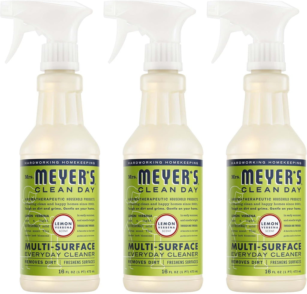 CLEAN DAY All-Purpose Cleaner Spray, Cruelty Free Formula, Lemon Verbena, 16 fl. oz - Pack of 3