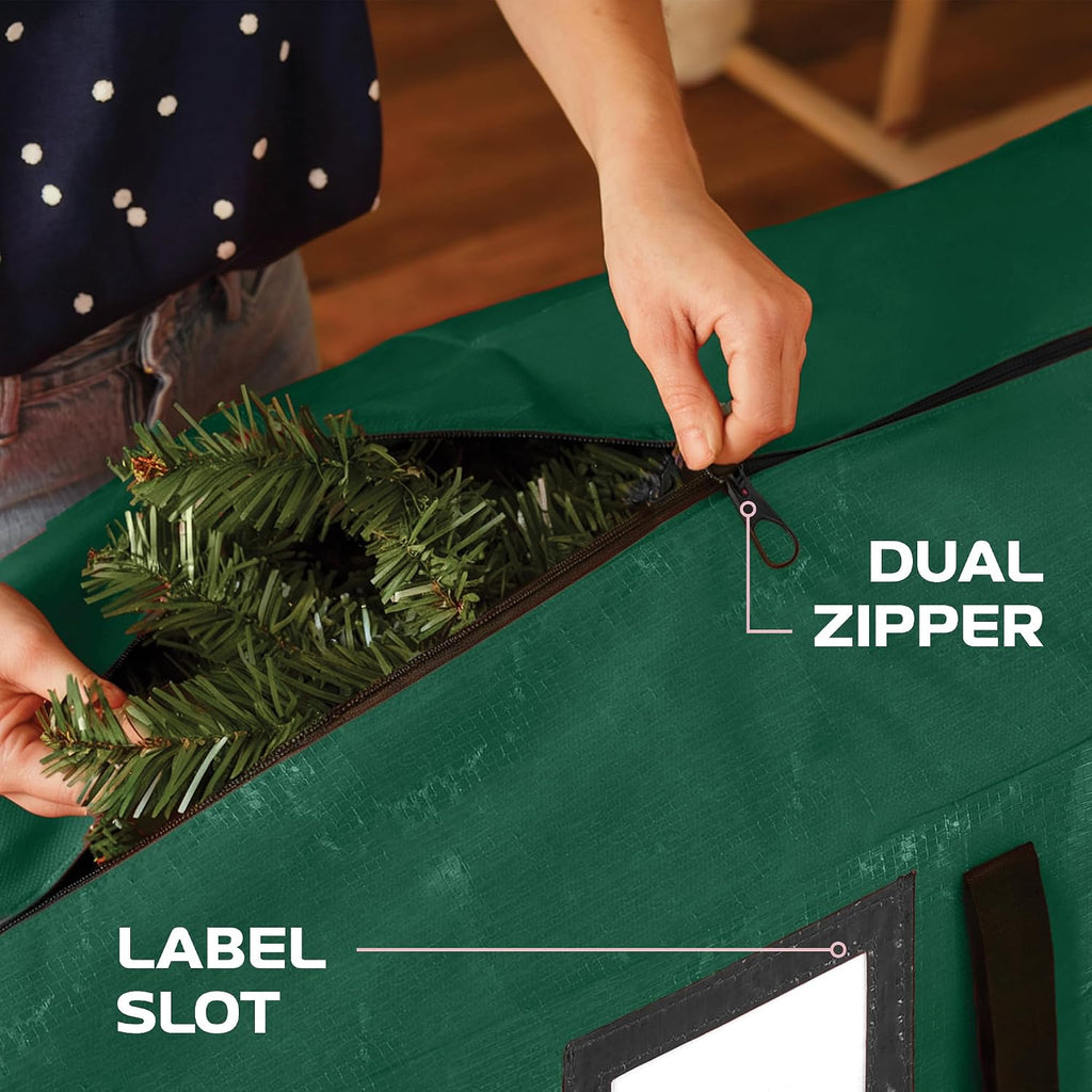 Heavy Duty Christmas Tree Storage Bag – 9 Ft Artificial Christmas Tree Bag - Heavy-Duty Waterproof Material with