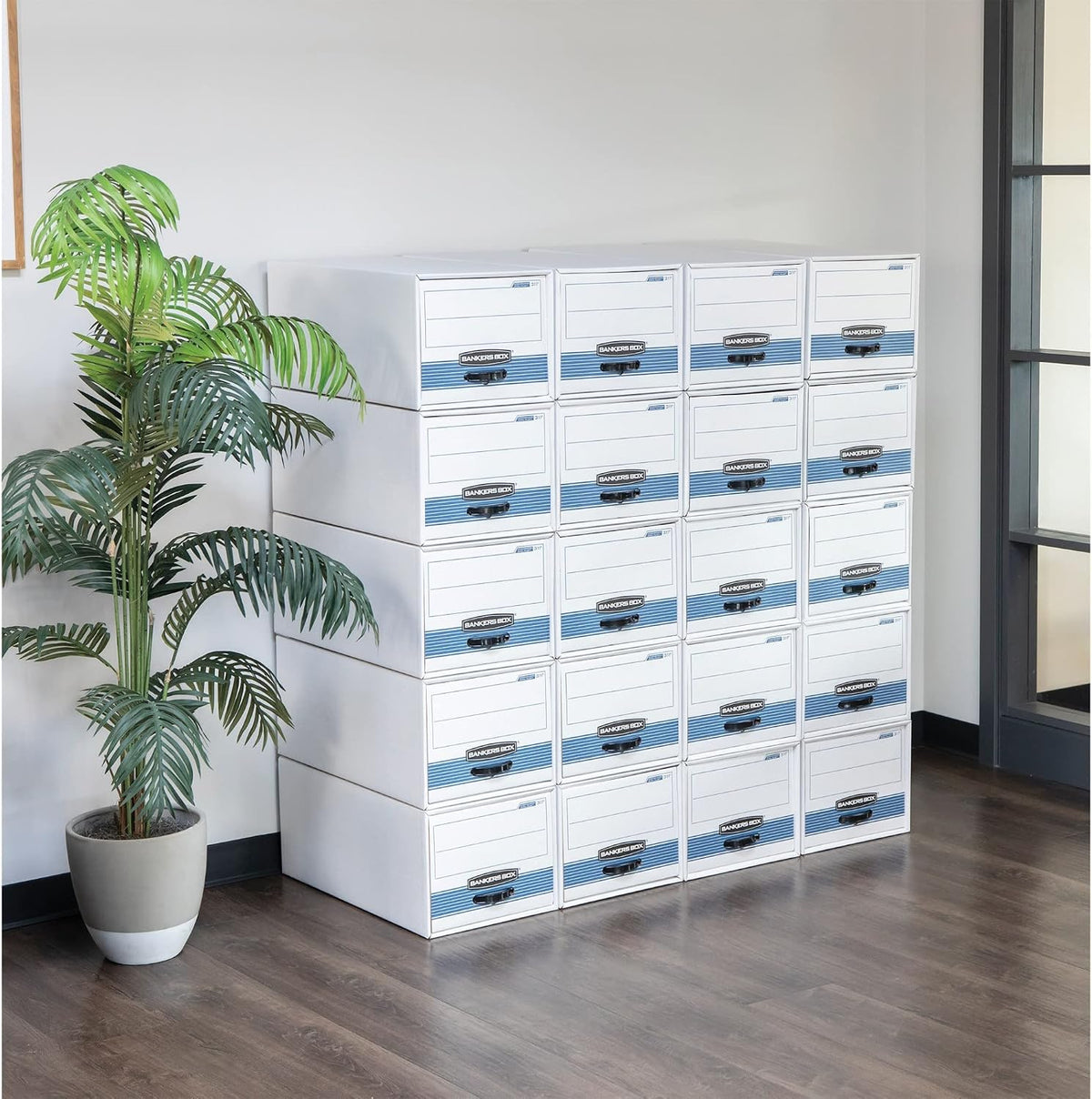 6-Pack Medium-Duty Storage Drawers, Legal Size, Steel Plus