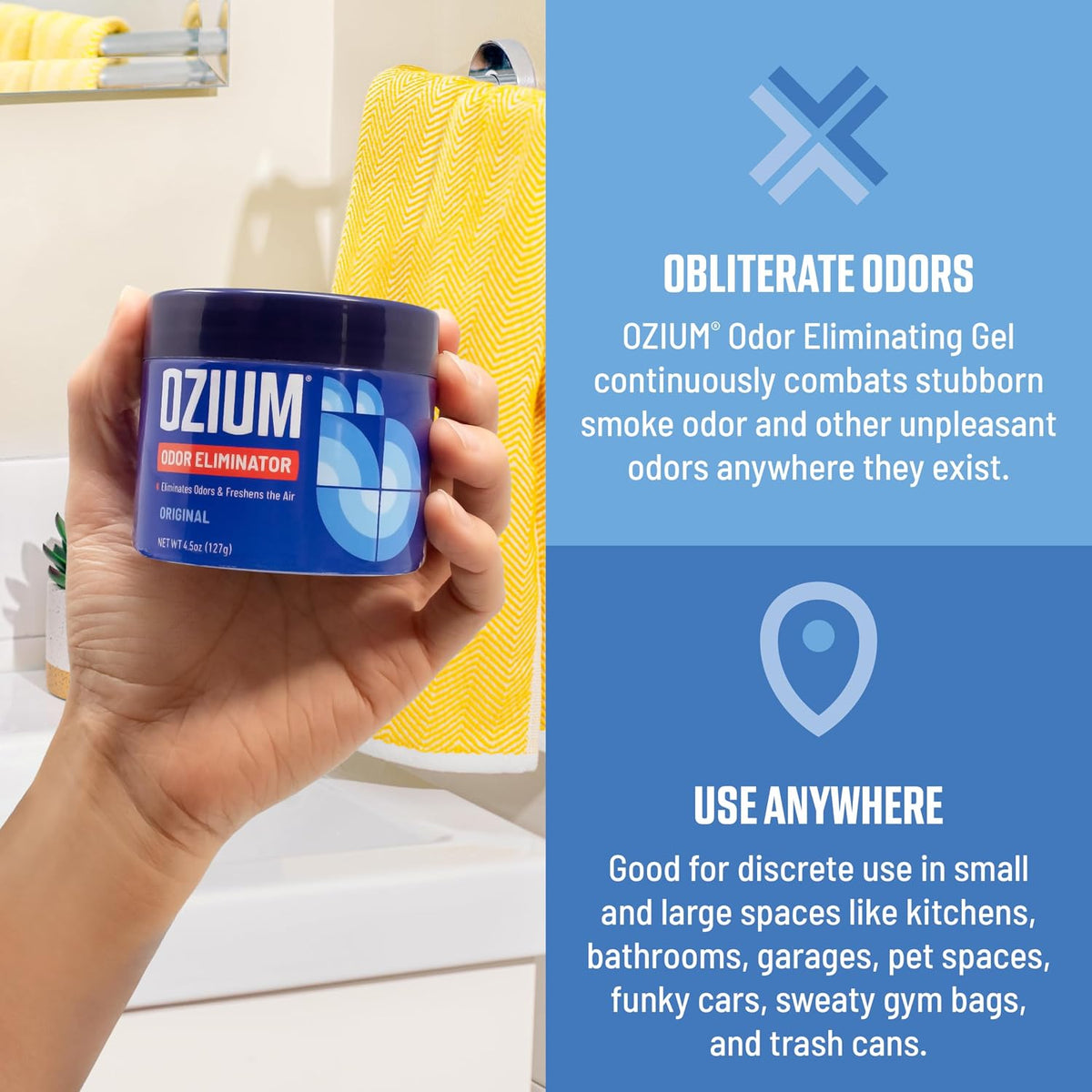 4.5 Oz. Odor Eliminating Gel, Air Freshener Alternative
