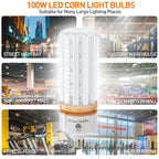 1000W Equivalent Led Corn light bulbs 15000 Lumen E26/E39 Medium Mogul Base