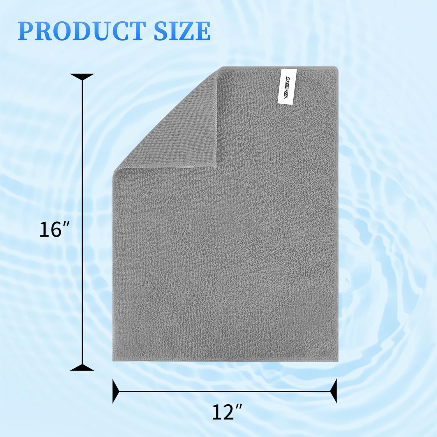 Microfiber Cleaning Cloth - Pack of 50, Microfiber Towels for Cars 16 x 12 in, Highly Absorbent Cleaning Rags