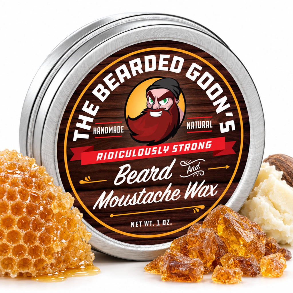 Beard Wax & Mustache Wax for Men, Strong Hold, 1 oz