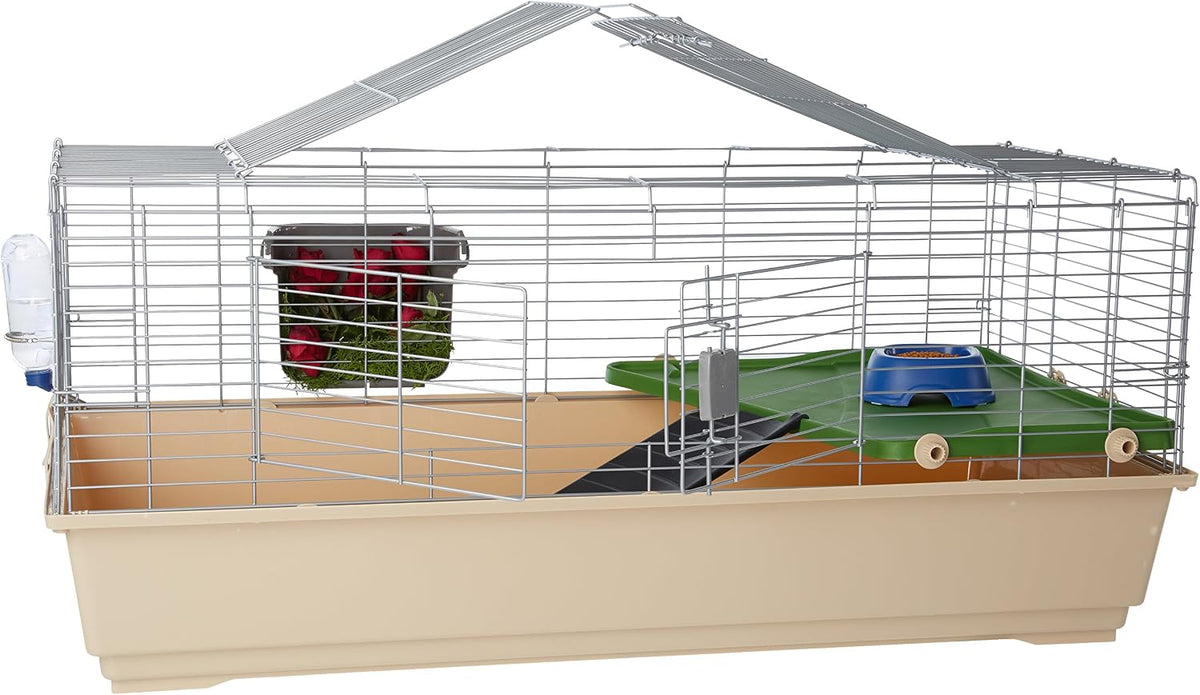 Top Access Small Animal Habitat for Rabbit, Guinea Pig, Ferret & Chinchilla with Accessories, Jumbo, 48.6"L x 26.6"W
