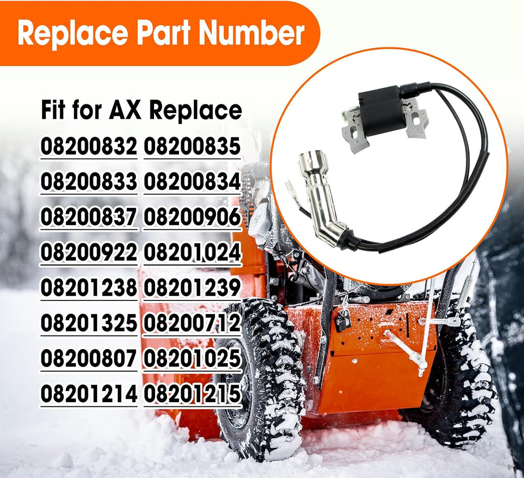 20001042 Ignition Coil Fit for Snow Blowers Lawn Mowers Ariens 136cc 208cc
