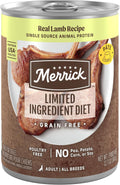 Limited Ingredient Lamb Wet Dog Food, Pack of 12, 12.7 oz Cans