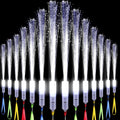 144 Pieces White Fiber Optic Wands Bulk LED Wedding Sparklers Send off Light up Wand Sticks with 3 Modes Flashing for