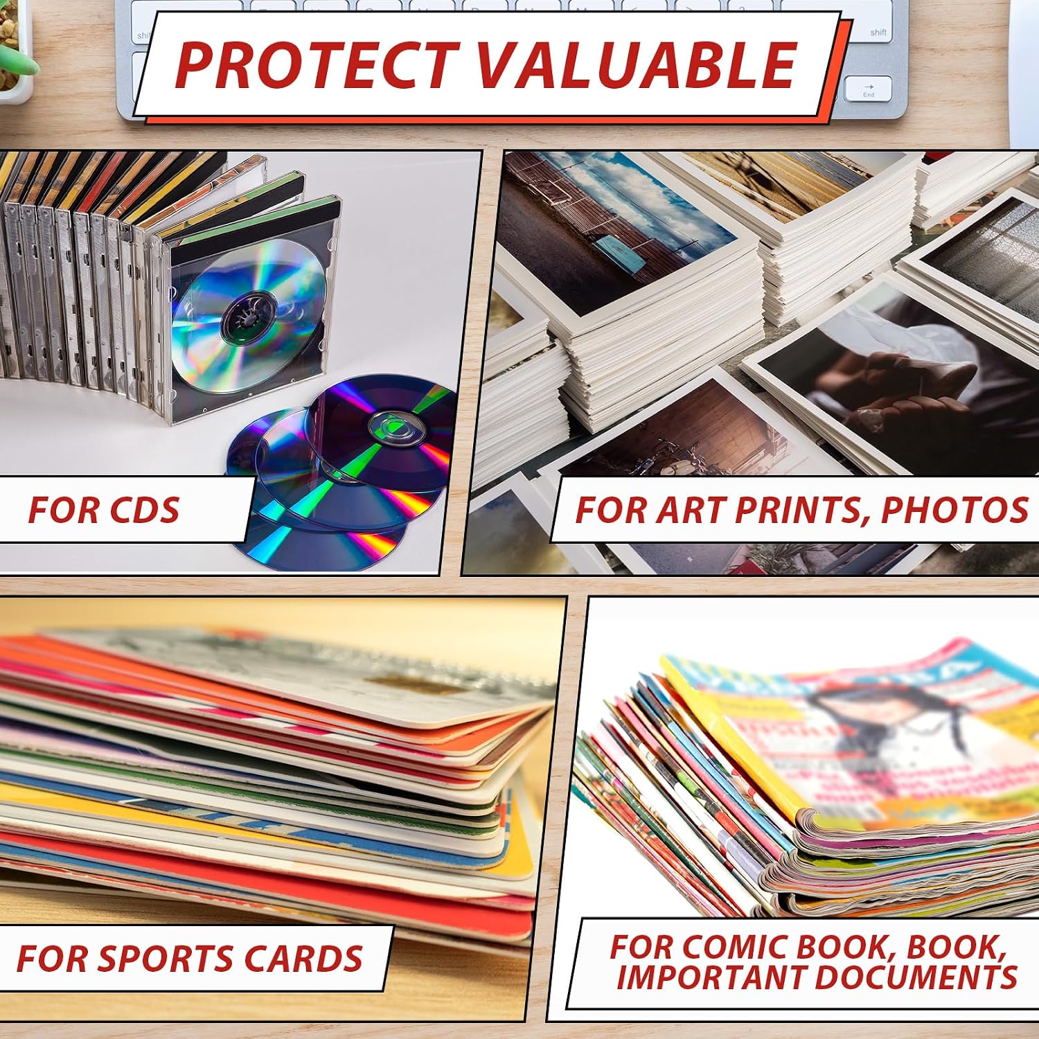 200 Pcs 6.5 x 4.5 Rigid Mailers with Self Seal Envelopes Stay Flat Photo Mailers Sports Cards Rigid Envelopes for