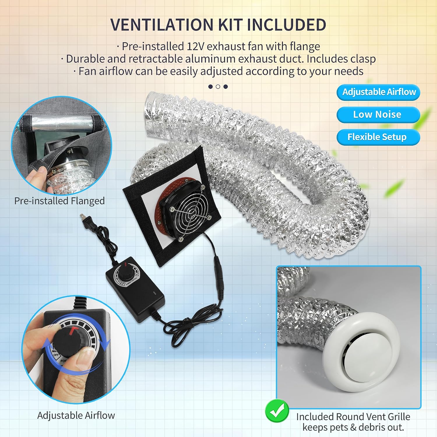 Upgraded Resin 3D Printer Enclosure with Ventilation Kit, Premium Fireproof Dustproof Tent Constant Temperature