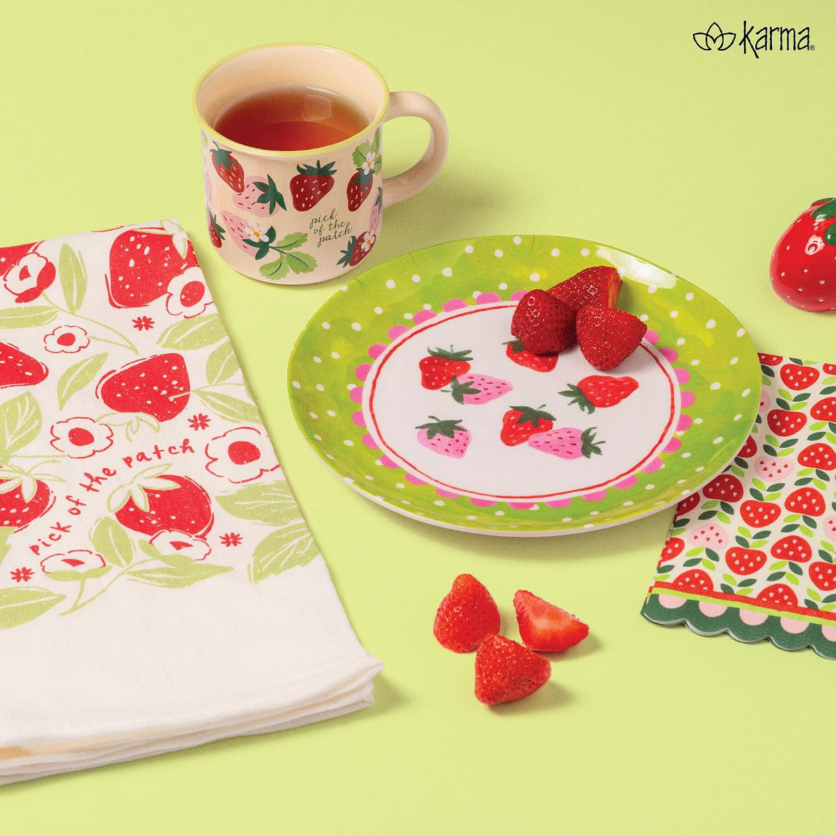 8.75 inches Melamine Salad Plates Set of 4, Reusable Dishwasher Safe Plates for Outdoor and Indoor, Crow