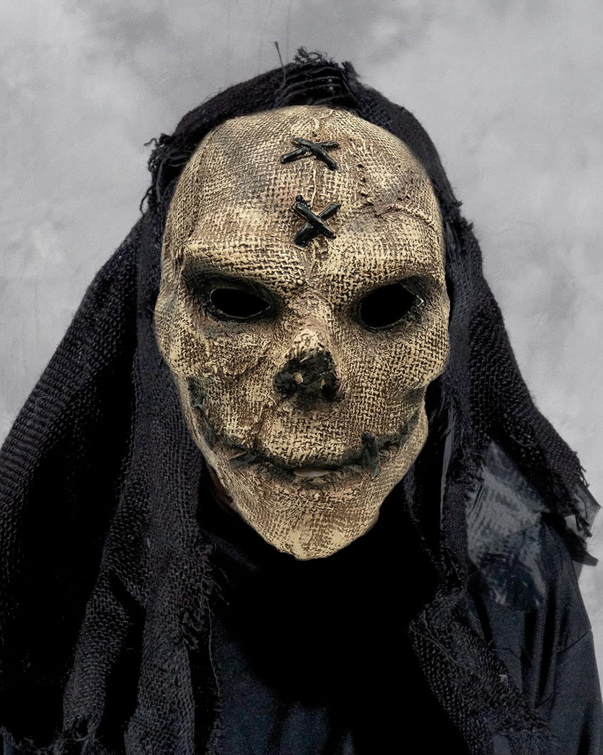 Skull Mask Costume, Halloween Scary Leather Face Skull Cosplay Dress up, Garden Yard Horror Party Props, Latex Masks